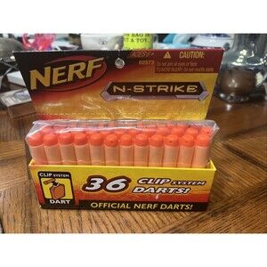 *BRAND NEW & SEALED* Nerf N-Strike 36 Clip System Darts 2008 Official Ammo 62573